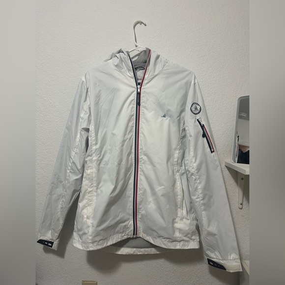 Ponant France White Nylon Hoodie Jacket size M - Picture 5 of 15